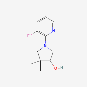 1-(3-Fluoropyridin-2-yl)-4,4-dimethylpyrrolidin-3-ol