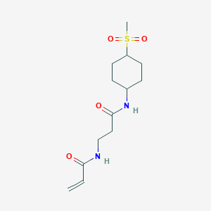 N-(4-Methylsulfonylcyclohexyl)-3-(prop-2-enoylamino)propanamide