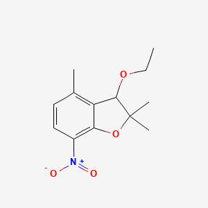 3-Ethoxy-2,2,4-trimethyl-7-nitro-2,3-dihydro-1-benzofuran