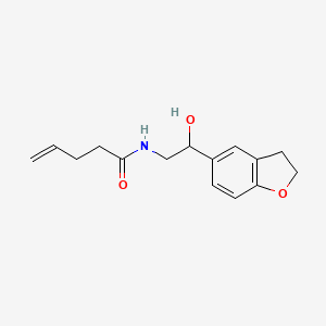 N-(2-(2,3-dihydrobenzofuran-5-yl)-2-hydroxyethyl)pent-4-enamide