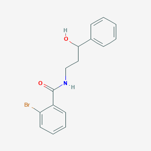 2-bromo-N-(3-hydroxy-3-phenylpropyl)benzamide