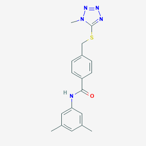 N-(3,5-dimethylphenyl)-4-{[(1-methyl-1H-tetraazol-5-yl)sulfanyl]methyl}benzamide