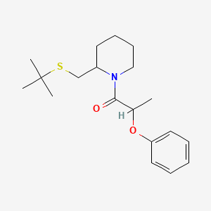 1-(2-((Tert-butylthio)methyl)piperidin-1-yl)-2-phenoxypropan-1-one