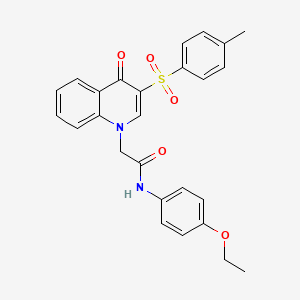 molecular formula C26H24N2O5S B2827286 N-(4-ethoxyphenyl)-2-[3-(4-methylbenzenesulfonyl)-4-oxo-1,4-dihydroquinolin-1-yl]acetamide CAS No. 902278-46-0