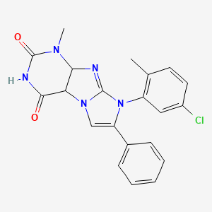 8-(5-chloro-2-methylphenyl)-1-methyl-7-phenyl-1H,2H,3H,4H,8H-imidazo[1,2-g]purine-2,4-dione
