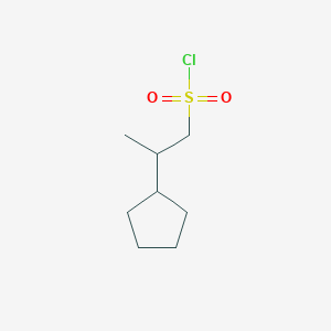 2-Cyclopentylpropane-1-sulfonyl chloride