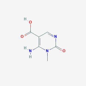 molecular formula C6H7N3O3 B2827292 6-Amino-1-methyl-2-oxo-1,2-dihydropyrimidine-5-carboxylic acid CAS No. 88394-20-1