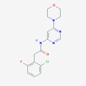 2-(2-chloro-6-fluorophenyl)-N-(6-morpholinopyrimidin-4-yl)acetamide