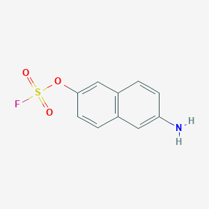 molecular formula C10H8FNO3S B2827336 2-Amino-6-fluorosulfonyloxynaphthalene CAS No. 2411304-82-8