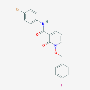 molecular formula C19H14BrFN2O3 B2827340 N-(4-溴苯基)-1-((4-氟苯甲基)氧)-2-氧代-1,2-二氢吡啶-3-羧酰胺 CAS No. 868678-09-5