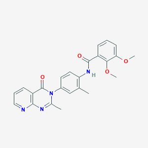molecular formula C24H22N4O4 B2827350 2,3-dimethoxy-N-(2-methyl-4-(2-methyl-4-oxopyrido[2,3-d]pyrimidin-3(4H)-yl)phenyl)benzamide CAS No. 921866-54-8