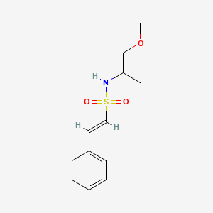 molecular formula C12H17NO3S B2827352 (E)-N-(1-methoxypropan-2-yl)-2-phenylethenesulfonamide CAS No. 1331541-34-4