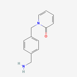 molecular formula C13H14N2O B2827353 1-{[4-(Aminomethyl)phenyl]methyl}-1,2-dihydropyridin-2-one CAS No. 926257-74-1