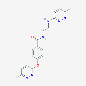 N-(2-((6-methylpyridazin-3-yl)amino)ethyl)-4-((6-methylpyridazin-3-yl)oxy)benzamide
