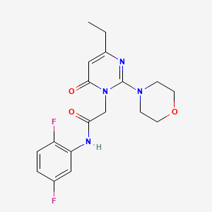 N-(2,5-difluorophenyl)-2-(4-ethyl-2-morpholin-4-yl-6-oxopyrimidin-1(6H)-yl)acetamide