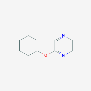 molecular formula C10H14N2O B2827360 2-(Cyclohexyloxy)pyrazine CAS No. 1648869-71-9