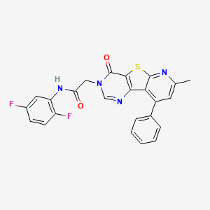 N-(2,5-difluorophenyl)-2-(7-methyl-4-oxo-9-phenylpyrido[3',2':4,5]thieno[3,2-d]pyrimidin-3(4H)-yl)acetamide