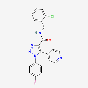 molecular formula C21H15ClFN5O B2827363 N-(2,6-dimethylphenyl)-5-isobutyl-1-methyl-4-oxo-4,5-dihydro-1H-pyrrolo[3,2-c]pyridine-2-carboxamide CAS No. 1207010-85-2