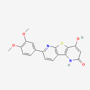 7-(3,4-dimethoxyphenyl)-4-hydroxypyrido[2',3':4,5]thieno[2,3-b]pyridin-2(1H)-one