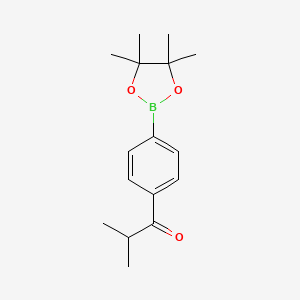 molecular formula C16H23BO3 B2827370 4-Isobutyrylphenylboronic acid pinacol ester CAS No. 2096341-83-0