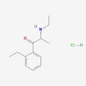 molecular formula C13H20ClNO B2827378 2-(Ethylamino)-1-(2-ethylphenyl)propan-1-one,monohydrochloride CAS No. 2446466-59-5