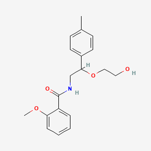 molecular formula C19H23NO4 B2827384 N-(2-(2-hydroxyethoxy)-2-(p-tolyl)ethyl)-2-methoxybenzamide CAS No. 1795485-17-4