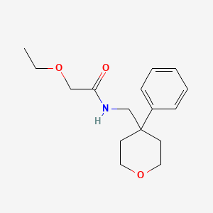 molecular formula C16H23NO3 B2827399 2-乙氧基-N-((4-苯基四氢-2H-吡喃-4-基)甲基)乙酰胺 CAS No. 1209910-25-7