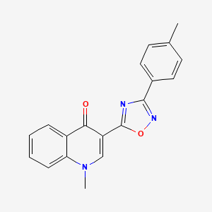 1-methyl-3-(3-(p-tolyl)-1,2,4-oxadiazol-5-yl)quinolin-4(1H)-one