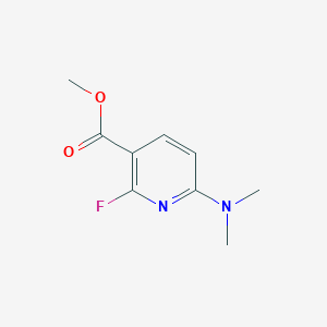 molecular formula C9H11FN2O2 B2827407 甲基-6-(二甲氨基)-2-氟烟酸酯 CAS No. 210697-20-4