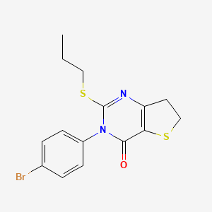 3-(4-bromophenyl)-2-(propylthio)-6,7-dihydrothieno[3,2-d]pyrimidin-4(3H)-one