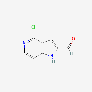 molecular formula C8H5ClN2O B2827410 4-Chloro-1H-pyrrolo[3,2-c]pyridine-2-carbaldehyde CAS No. 1256818-78-6