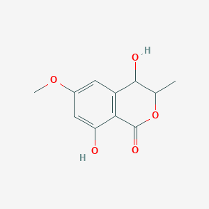 molecular formula C11H12O5 B2827413 4,8-Dihydroxy-6-methoxy-3-methyl-3,4-dihydro-1h-isochromen-1-one CAS No. 1362126-00-8