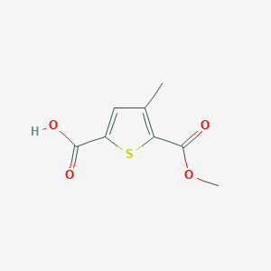 molecular formula C8H8O4S B2827419 5-(Methoxycarbonyl)-4-methylthiophene-2-carboxylic acid CAS No. 1400661-53-1