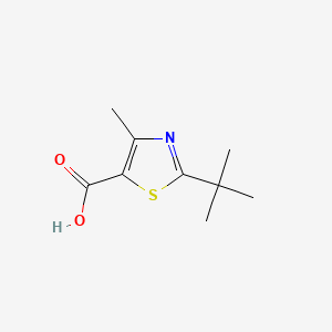 molecular formula C9H13NO2S B2827421 2-Tert-butyl-4-methyl-1,3-thiazole-5-carboxylic acid CAS No. 427896-41-1