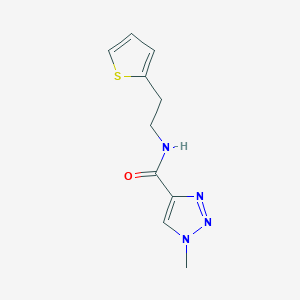 molecular formula C10H12N4OS B2827423 1-methyl-N-(2-(thiophen-2-yl)ethyl)-1H-1,2,3-triazole-4-carboxamide CAS No. 1207054-70-3