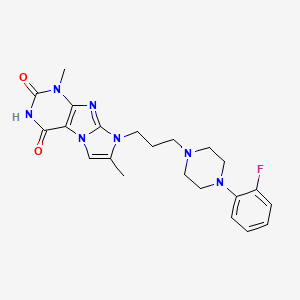 8-(3-(4-(2-fluorophenyl)piperazin-1-yl)propyl)-1,7-dimethyl-1H-imidazo[2,1-f]purine-2,4(3H,8H)-dione