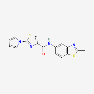 N-(2-methylbenzo[d]thiazol-5-yl)-2-(1H-pyrrol-1-yl)thiazole-4-carboxamide