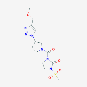 1-methanesulfonyl-3-{3-[4-(methoxymethyl)-1H-1,2,3-triazol-1-yl]pyrrolidine-1-carbonyl}imidazolidin-2-one