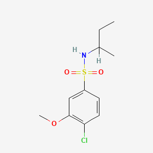 N-butan-2-yl-4-chloro-3-methoxybenzenesulfonamide