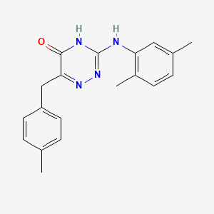 3-((2,5-dimethylphenyl)amino)-6-(4-methylbenzyl)-1,2,4-triazin-5(4H)-one