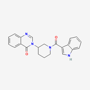 3-(1-(1H-indole-3-carbonyl)piperidin-3-yl)quinazolin-4(3H)-one