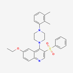 4-(4-(2,3-Dimethylphenyl)piperazin-1-yl)-6-ethoxy-3-(phenylsulfonyl)quinoline