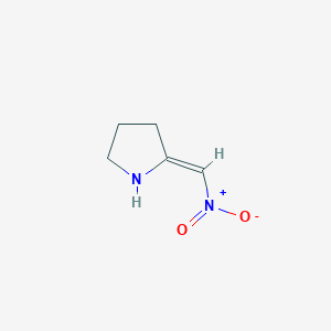 molecular formula C5H8N2O2 B2827513 (2Z)-2-(nitromethylidene)pyrrolidine CAS No. 94662-62-1