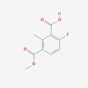 molecular formula C10H9FO4 B2827514 6-Fluoro-3-(methoxycarbonyl)-2-methylbenzoic acid CAS No. 2169651-18-5