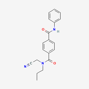 molecular formula C19H19N3O2 B2827516 N1-(cyanomethyl)-N4-phenyl-N1-propylbenzene-1,4-dicarboxamide CAS No. 1444701-28-3