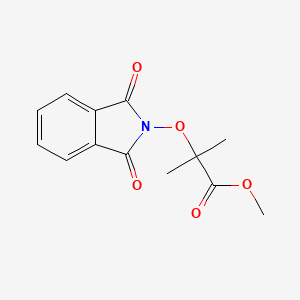 molecular formula C13H13NO5 B2827522 Methyl 2-(1,3-dioxoisoindol-2-yl)oxy-2-methylpropanoate CAS No. 84209-07-4