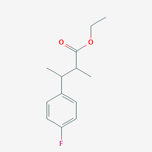 molecular formula C13H17FO2 B2827527 Ethyl 3-(4-fluorophenyl)-2-methylbutanoate CAS No. 2107198-78-5