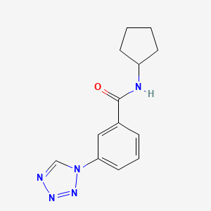 N-cyclopentyl-3-(tetrazol-1-yl)benzamide