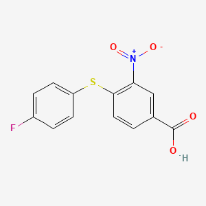 4-[(4-Fluorophenyl)sulfanyl]-3-nitrobenzoic acid