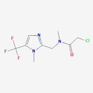 2-Chloro-N-methyl-N-[[1-methyl-5-(trifluoromethyl)imidazol-2-yl]methyl]acetamide